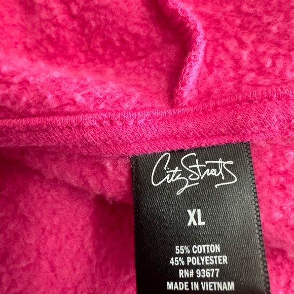 Hot pink Hooded sweatshirt - Picture 3 of 4